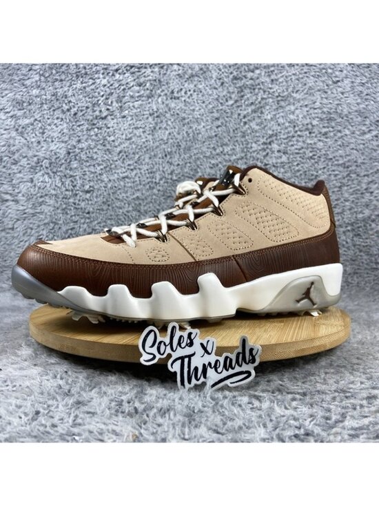 Air Jordan 9 Low x Happy Life Wood Golf Size 10.5 Men Woodgrain FN6929-200 main image 5